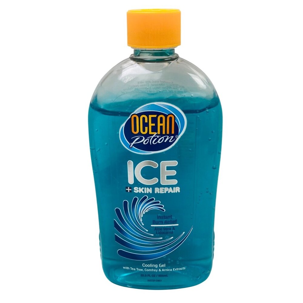 Ocean Potion Ice + Skin Repair Cooling Gel With Tea Tree & Comfrey 20.5 Oz 90%